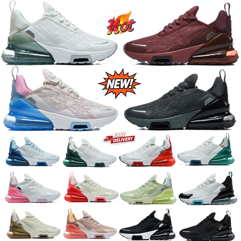 270 Running Shoes 270s Mesh for men women triple black white red dusty cactus metallic gold topaz Punch Navy Bule Rose mens trainers outdoor sports