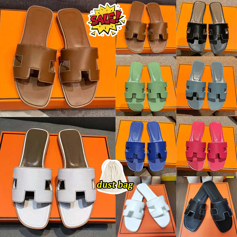 free shipping women slippers designer sandals flat slides stylish sliders summer beach mules outdoor comfort shoes brown black white pink
