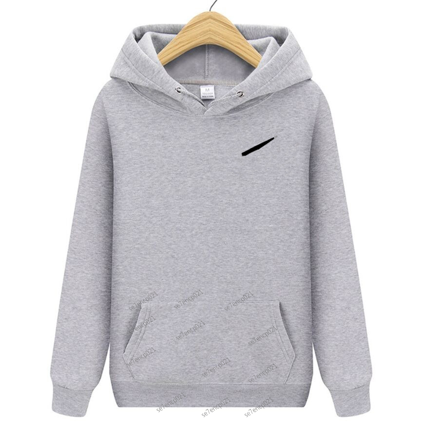 Sweat à capuche gris décontracté pour hommes, sweat-shirt à manches longues avec cordon de serrage, manteaux d'extérieur, Streetwear, lettre impr