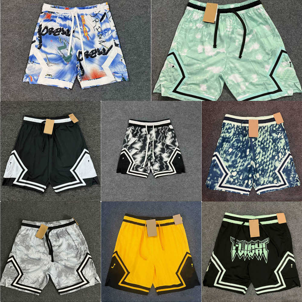 Mens Shorts Designer Summer Basketball Sweat-wicking Mesh Print Polyester Straight-leg Drawstring Customisable Sports GJV2