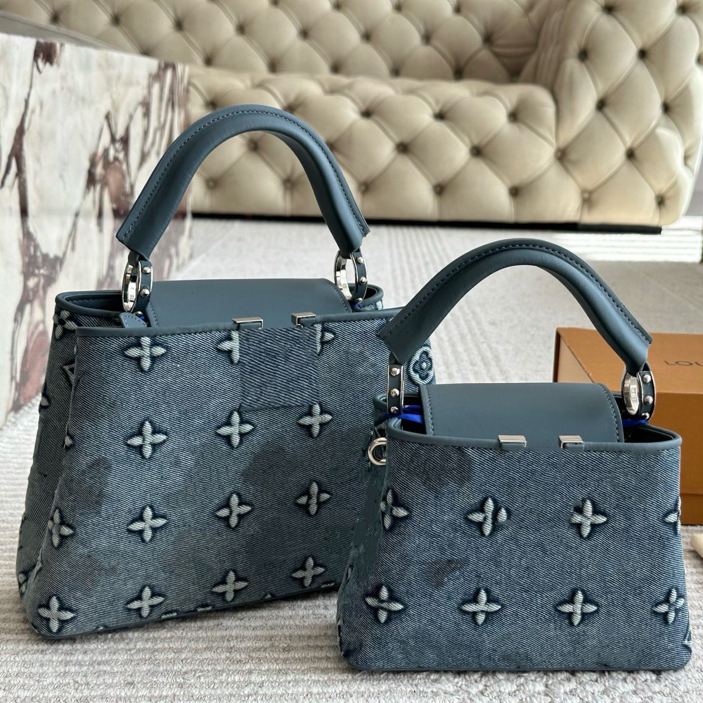 New designer bag ladies handbag es luxury handbag with colorful logo, women's high-end commuter bag, complete gift set