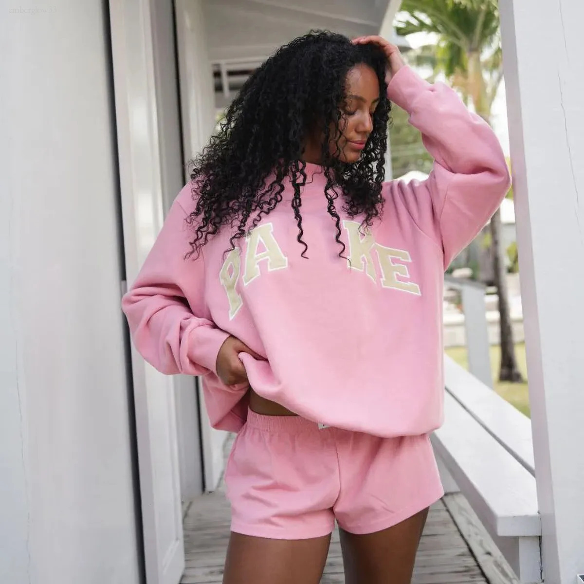 parke hoodie sweatshirt womens mockneck sweatshirt spring autumn outdoor casual hoodies daily outfit woman loose fit sweatshirts designer parkes hoo