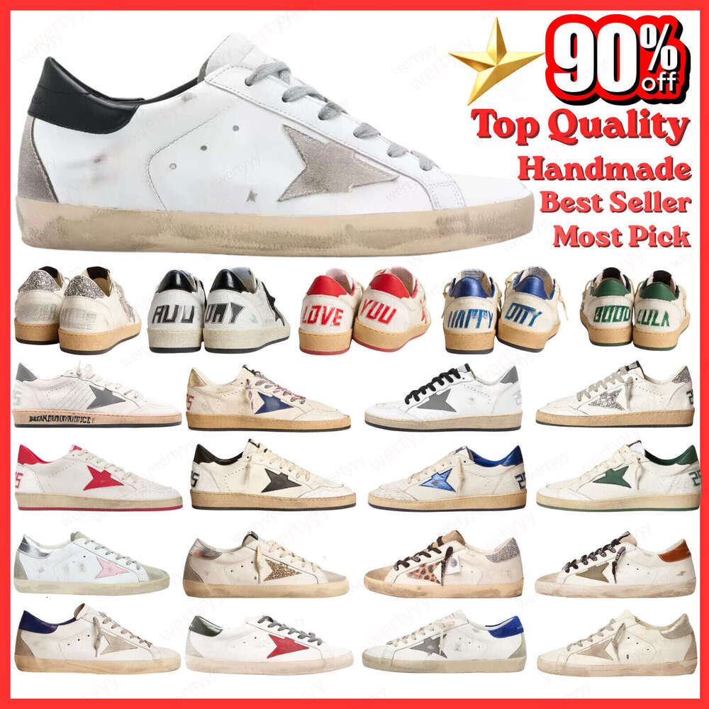 2026 brand Men Women sneakers Ball Super star Classics dirty Italy designer shoes real leather with box size 35 47