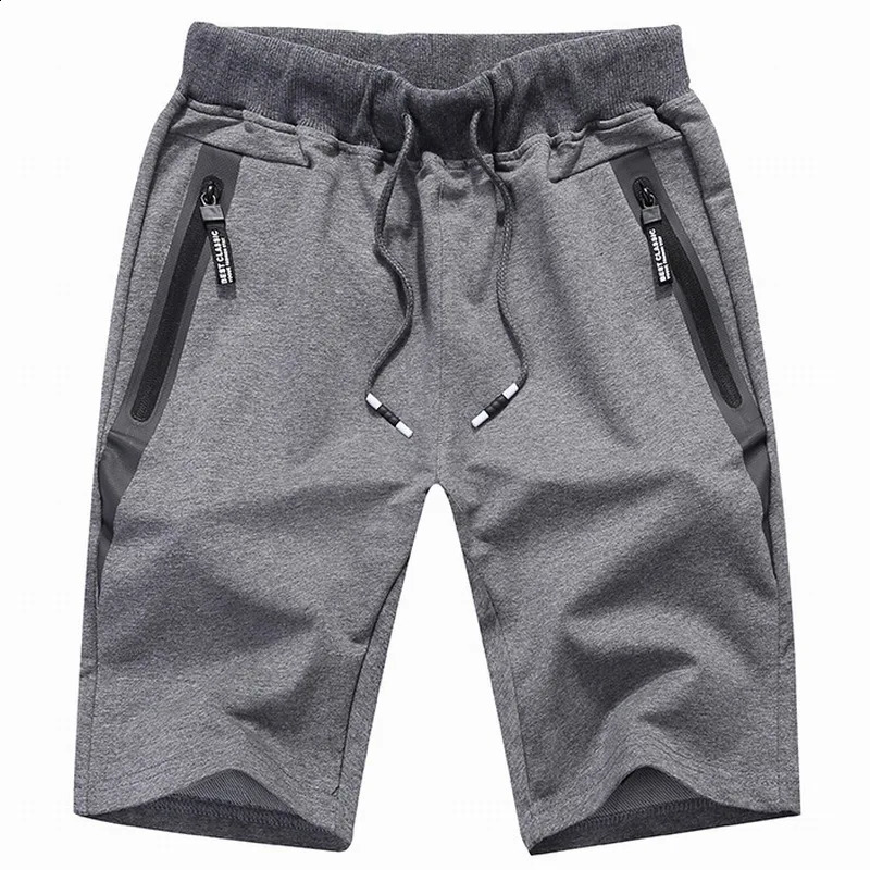 Breeches Shorts Men summer casual shorts mens Zipper Pockets Plus size man beach Short pants Male Sport Cotton Sweatpants 260723