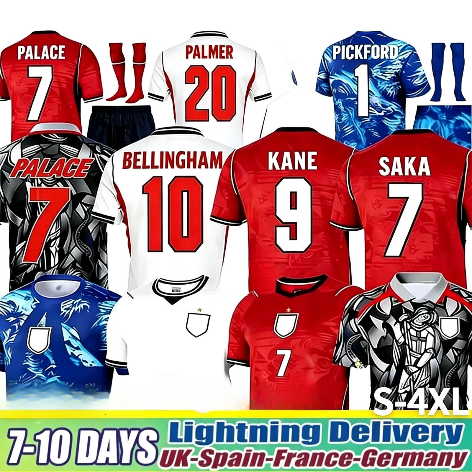 England Shirts 2026 World Cup England Palace Jersey BELLINGHAM BECKHAM KANE SAKA RICE FODEN Women Kids Kit Jerseys S-4XL-image-912504628
