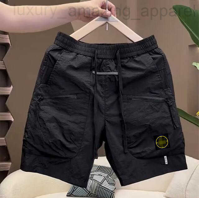 Designer Shorts Men Casual Cargo Shorts 2026 Black White Solid Color Summer Tactical Multipocket Short Pants Loose Male Outdoor Hunting Fishing
