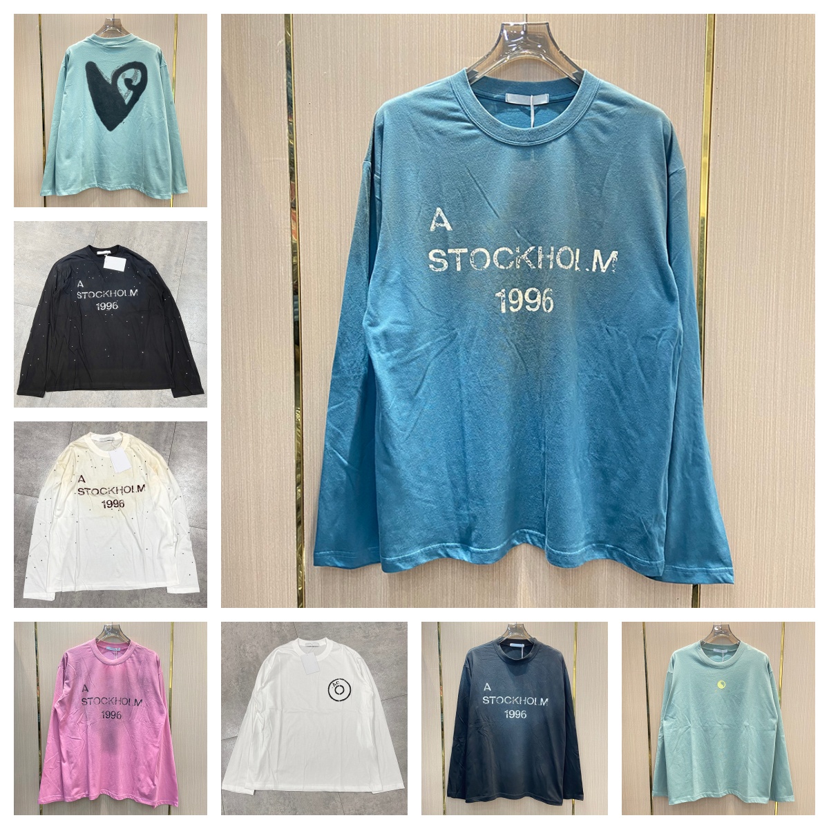 Designer Acnemens long sleeved shirt and sweatpants paired with high quality cotton spring and autumn street casual sportswear and pants