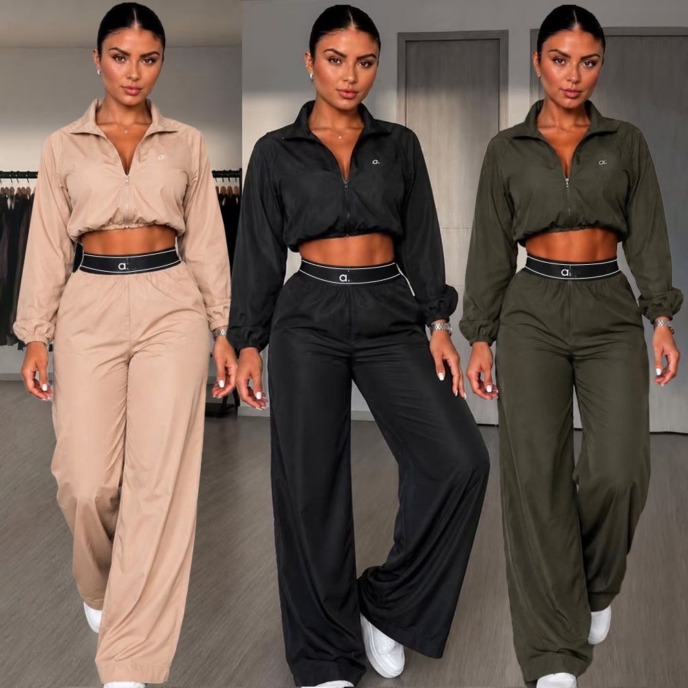 Women's Tracksuits Designer cropped short jacket Two Pieces Pants Set New Autumn Spring sweatshirt Casual Street Print Best Friend Clothes