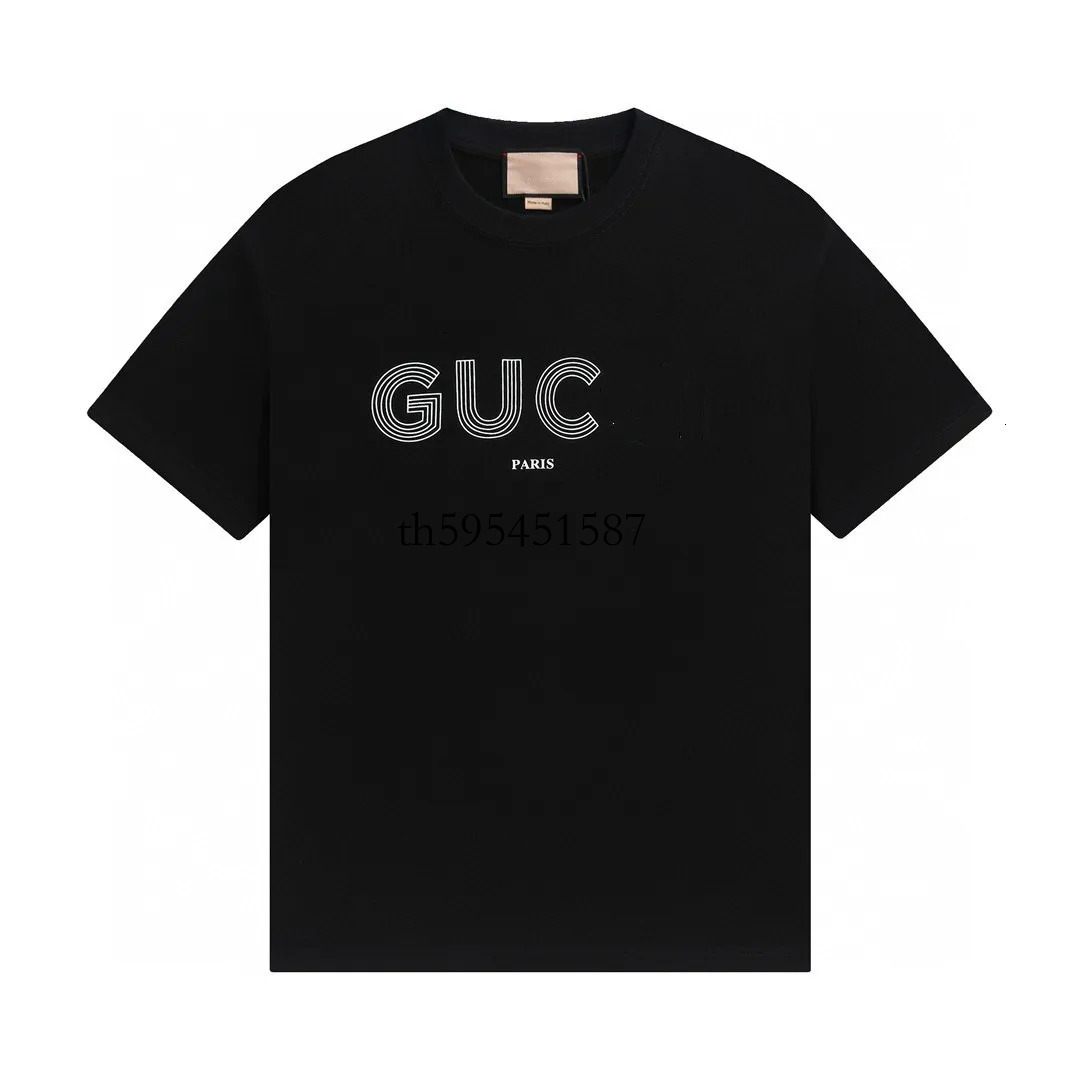 Designer Brand Gg Shirt New Pattern Letter Print High Street Unisex Couple Sleeve Guccevers Shirts Brand Classics Comfortable High Quality Simplicit