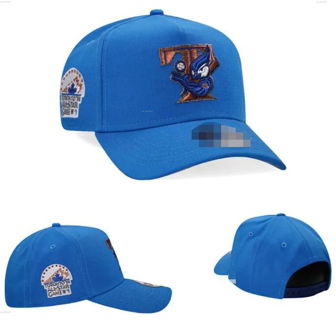 2025 Casquette classique pour hommes Blue Jays Flat Peak World series Snapack Strapback Heart Pleine taille Casquettes fermées Mode Hip Hop Femme