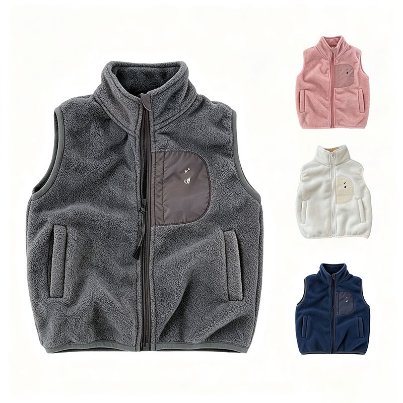 POLO Brand Winter Child Waistcoat Quilted Warm Padded Baby Girls Boys Vest Kids Jackets For 1-6 Years Old