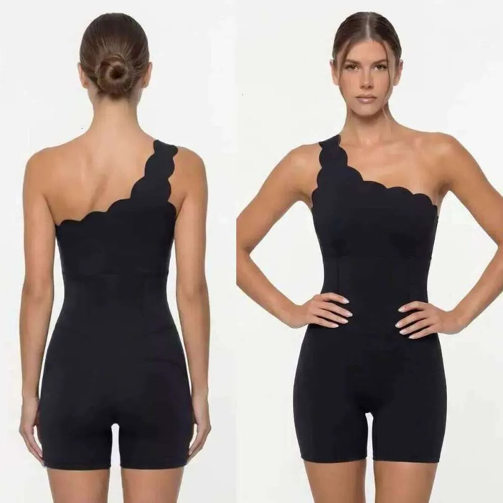 Women Summer Nude Feel Beauty Back One Piece Sports Dress Tight Jumpsuit Golf Tennis Yoga Workout Activewear