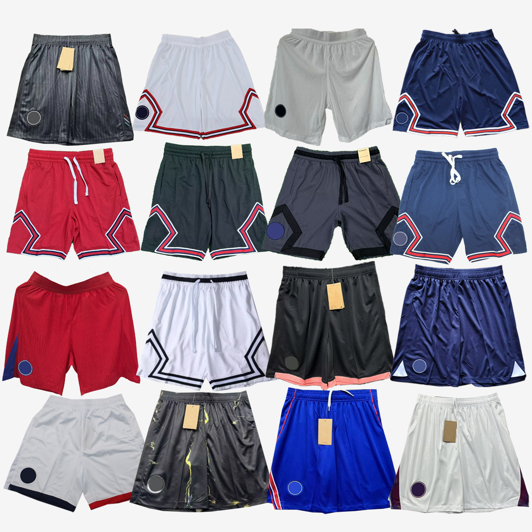 psgPsg 2025 2026 2027 soccer shorts Retro football pants Vintage 25 26 27 mens kit paris barcola dembele fans player version white black red blue