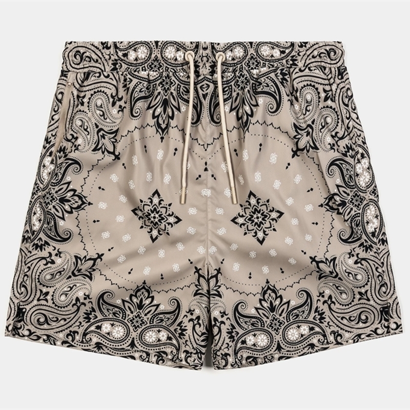 y Paisley Men Shorts Classic Graphic Breathable Loose Beach Daily Casual Fashion Retro Board Short 260723