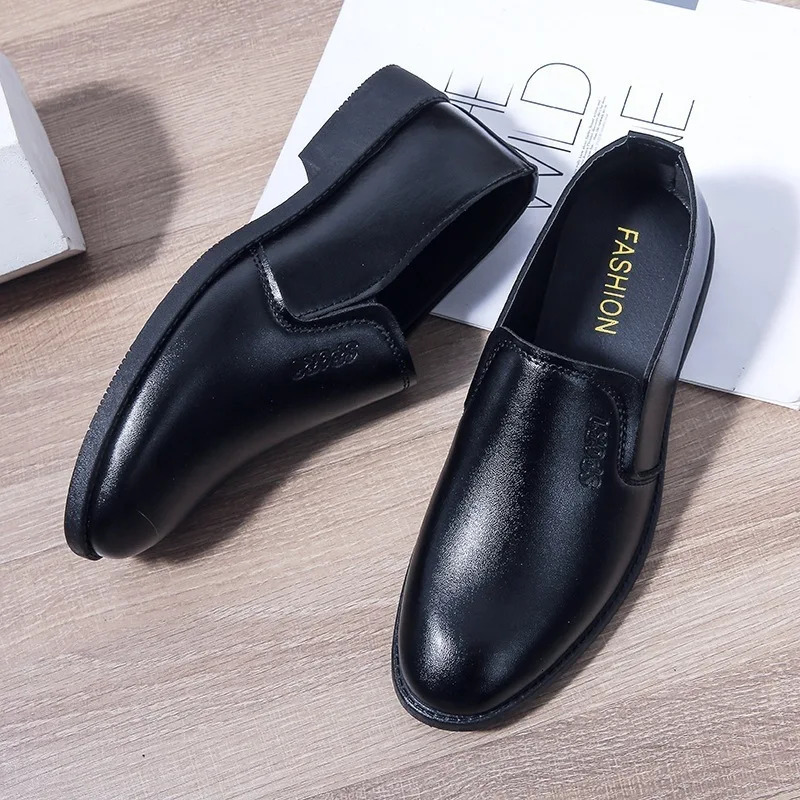 Leather Shoes Mens Business Formal Mens Leather Shoes Breathable Korean Version of the Trendy Casual Shoes Round Toe Young 260724