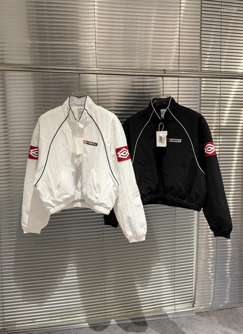 Men's Jackets 26SS High Quality Embroidery Women Men Jacket Windbreaker Oversized Streetwear Casual Mesh Inside Coat