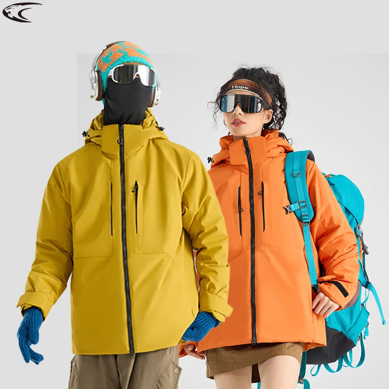 LNGXO Unisex Waterproof Fleece Jackets Winter Windproof Thermal Windbreaker Men Women Hiking Camping Skiing Climbing Raincoat 260725BJ