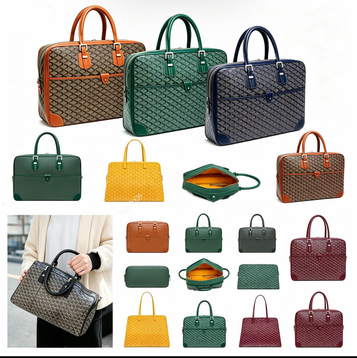 High Quality 2026 new computer Bags Business Briefcase Tote Bag Shoulder Womens Mens Designer Bag Luxury Purse Pochette Clutch Bag Handle Leather Ci