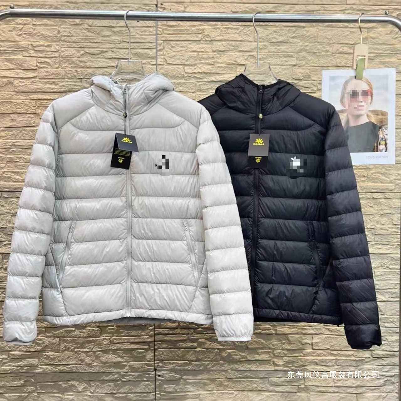 New trendy men's hooded outdoor casual light down cotton-padded jacket for autumn and winter of 25
