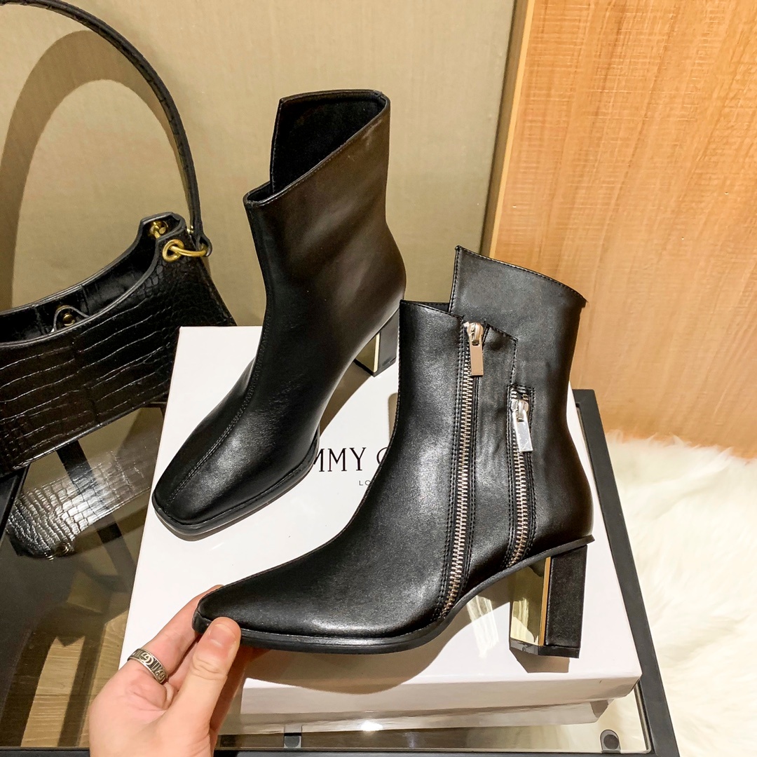 Designer shoes 2026 Hot Retro 8CM High Heels Western Women Cowboy Casual Outdoor Couple Fashion Boots Size 35-42