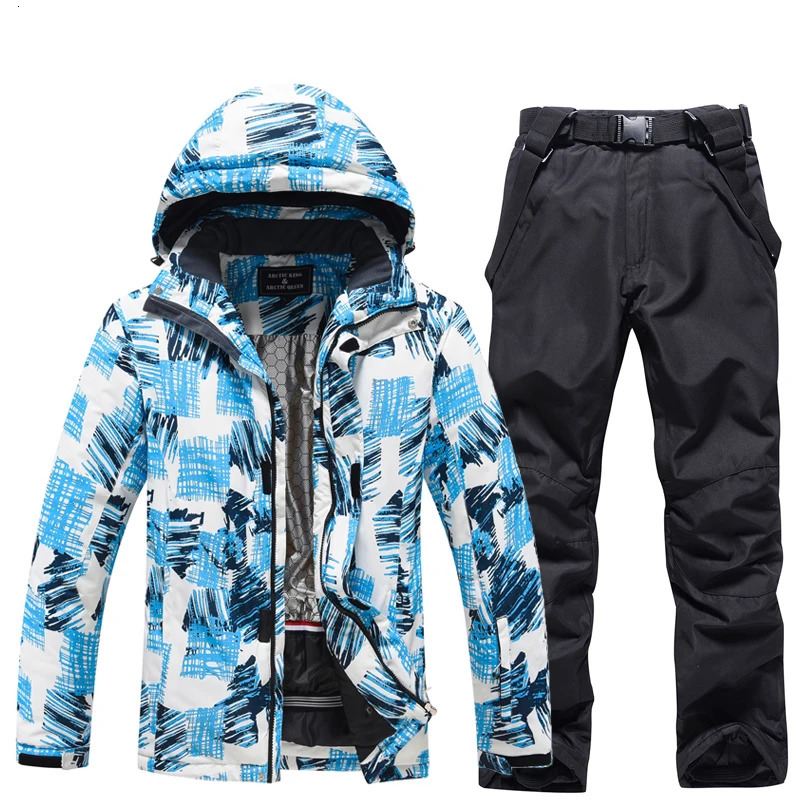 Mens Snow Wear Suit Sets Snowboarding Suit Skiing Clothing Ski Jacket and Bibs Pant Snowboarding Suit Winter Outdoor 260725BJ