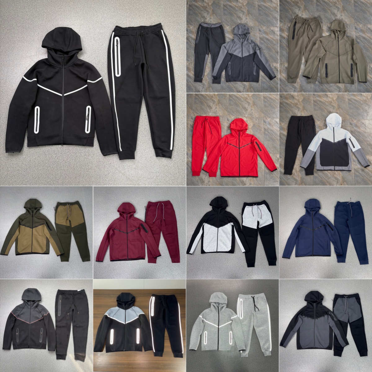 Tech Fleece Tracksuit Mens Tracksuits Nocta Tech Hoodie Jacket Running Pantalon Sportswear Pantalon Running Zip Up Hoodie Pants Set M-XXL