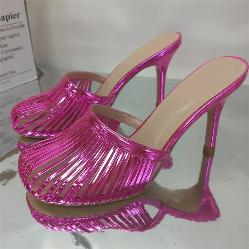 2026 Sexy Womens Open Toe Mule Sandals - Slip On Stiletto Heels for WeddingParty Summer Breathable Comfort Dressy Shoes 260724