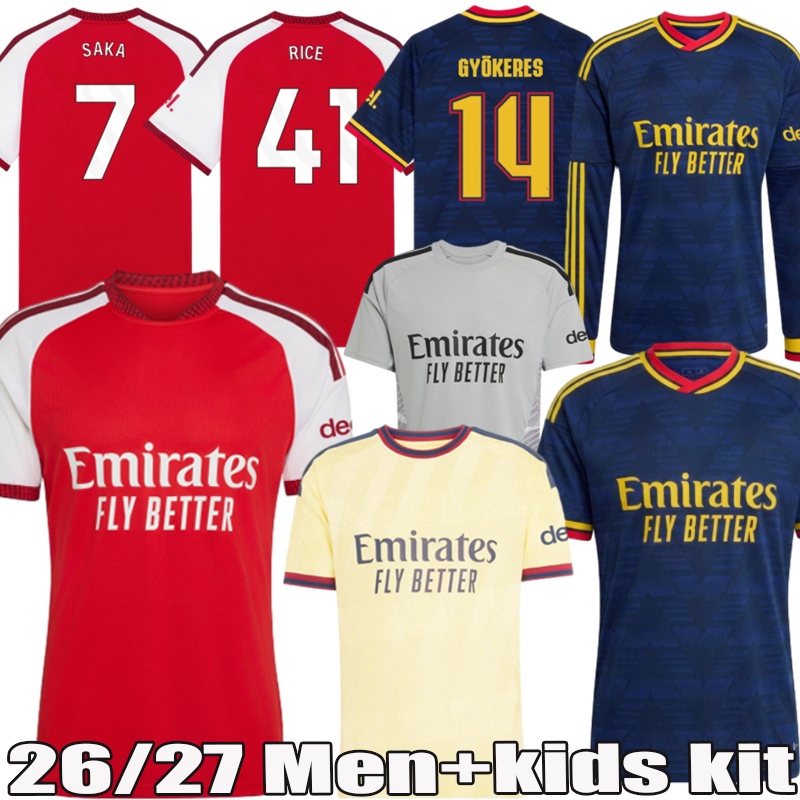 arsenal jersey designer tshirt 26 27 soccer jerseys fashion shirt SAKA RICE GYOKERES football t shirts men tees multicolor tshirts big size S 4XL