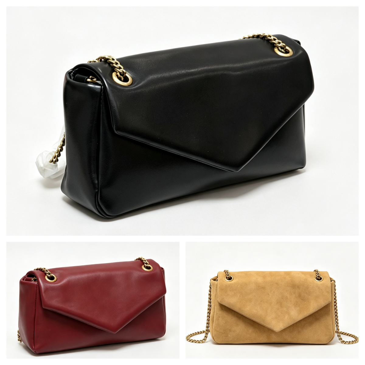 Luxury Designer Envelope Shoulder Bag Women Autumn Winter Camel Tan Soft Suede Asymmetrical Envelope Flap Crossbody Bag Slouchy Casua Hobo Handbag C