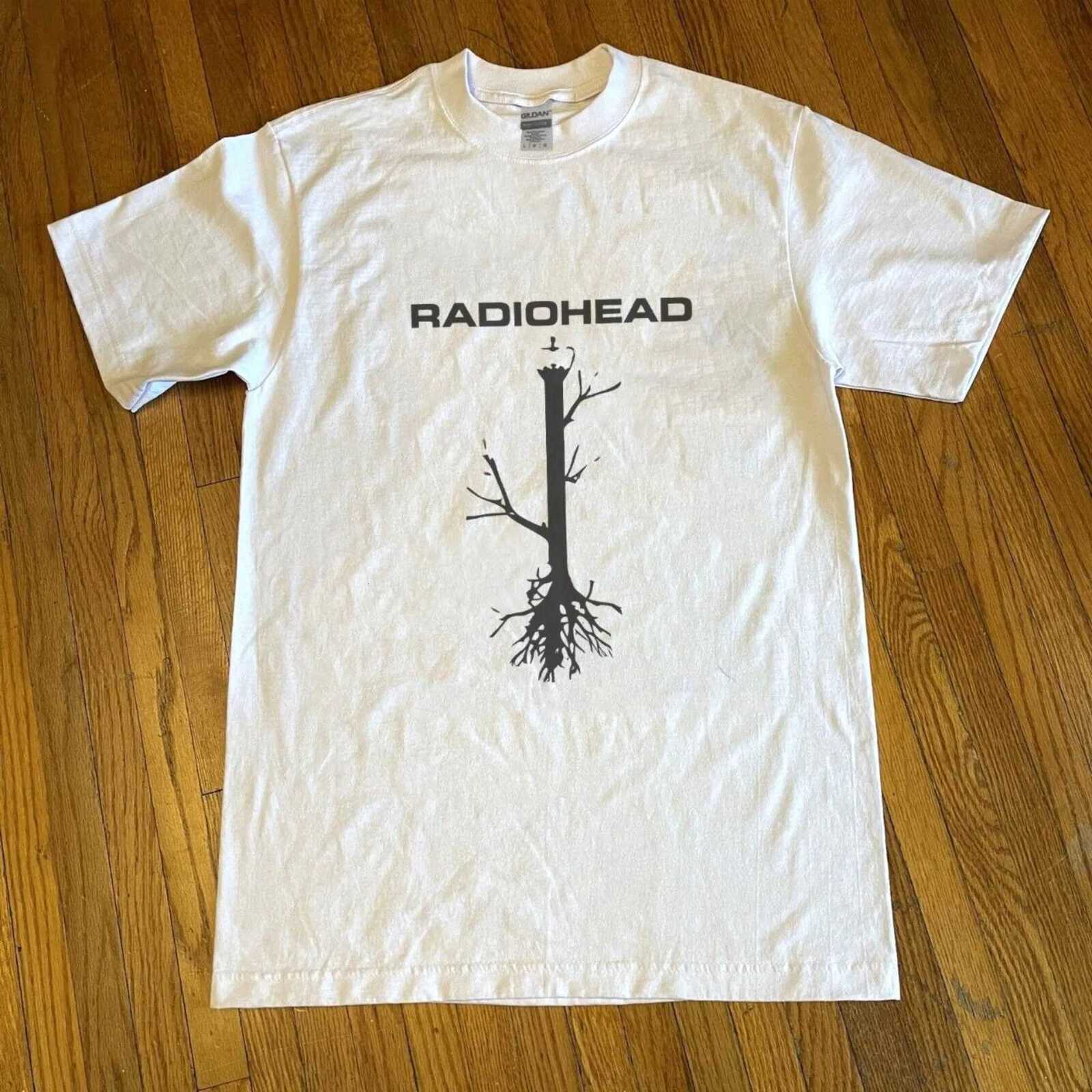Men Hot Selling Vintage Summer Radiohead TShirt The Bend Album Band Copy Pattern Mens Print Rock Hip Hop Artist Street Life Top J260715