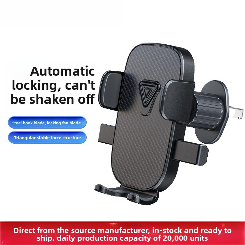 Support monté sur voiture pour bouches d'aération de voiture, support de navigation spécialisé, support de téléphone multifonctionnel à verrouill
