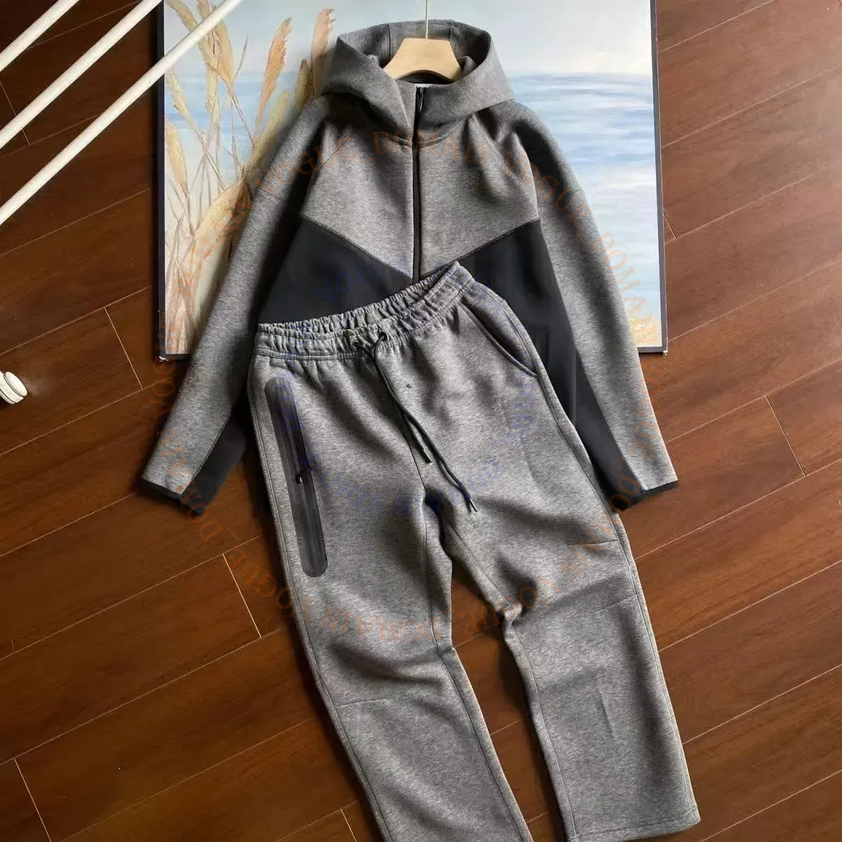 2026 Fashion Techfleece Sportwear Designer Hoodie Tracksuit Basketball Football Outfit Two Iece Set Women And Men Hoodies Sweatants Sort Suits 91d