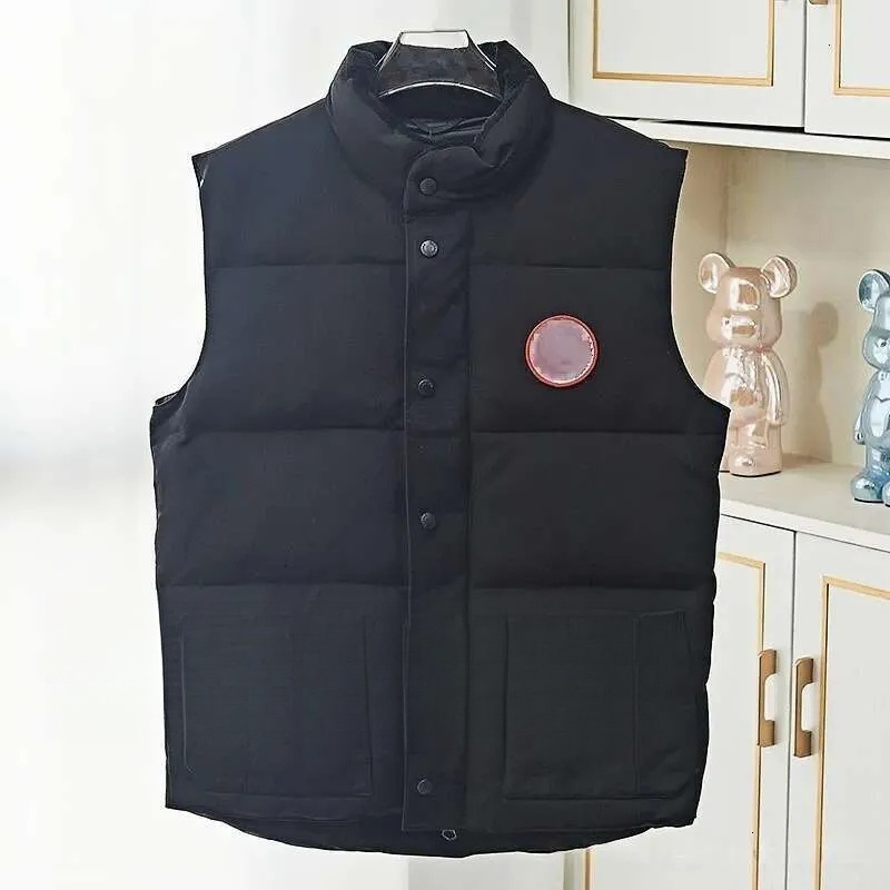 canada jacket goocepuffer Chili Wack Pilot Jacket Designer Vest Body Warmer Jacket Men Stand Collar Zipper Button Letters Pattern Casual Slim Waistc