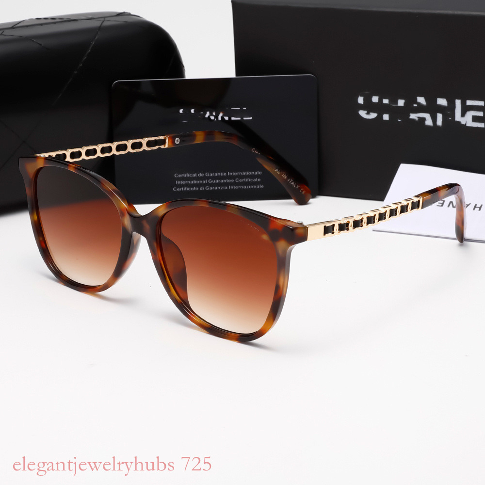 With Box Designer Sunglasses SS Brand Ch3408 Eyeglass Is Made Of Chain Material Plain Frame That With Lenses A Trendy Style cclity sunglasses