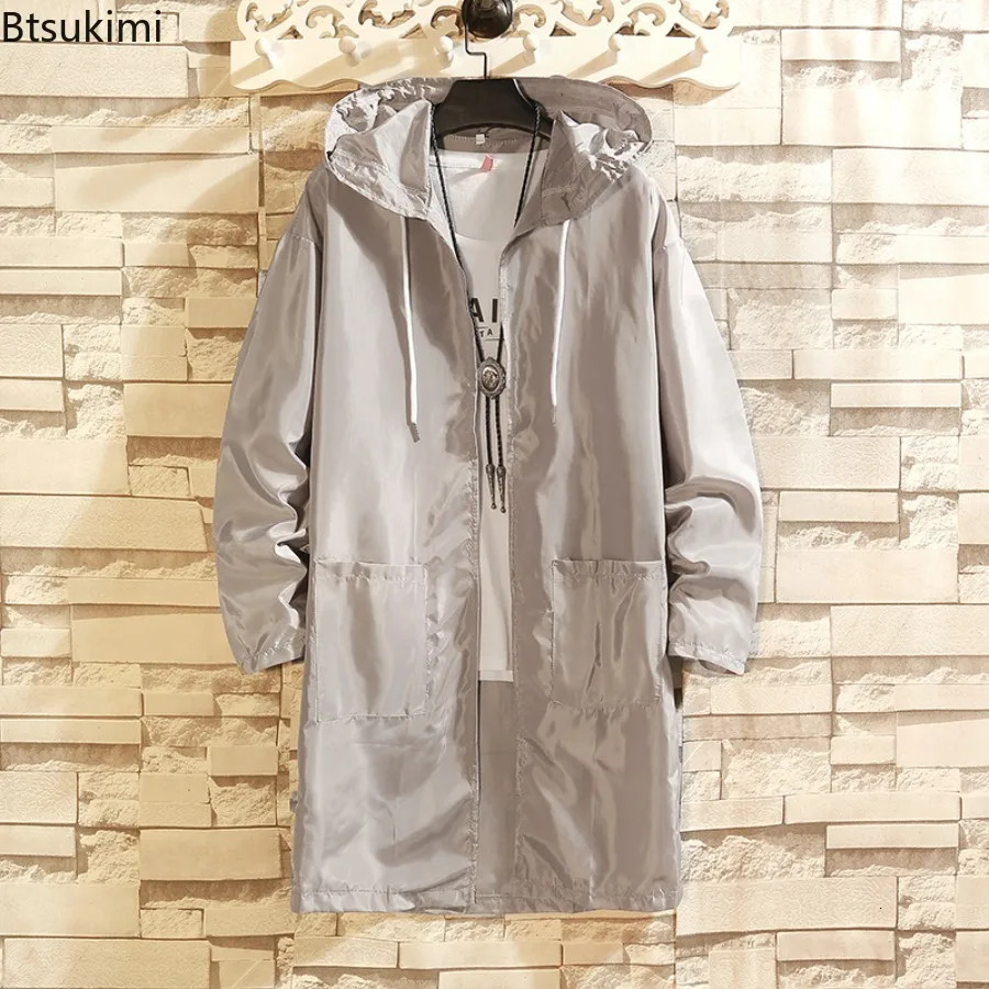 2026 Mens Lightweight Windbreaker Jackets Outdoor Beachwear Sun Protection Clothes Casual Thin Trench Coats for Male Female 260725BJ