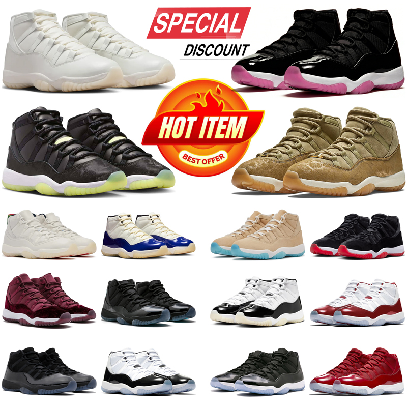 designer sneakers 11s men basketball shoes vintage 11s Legend Blue Military Black Cool Grey outdoor sports shoe mens trainers with box wholesale