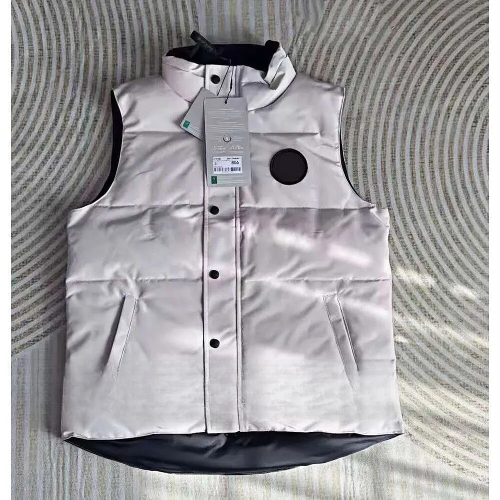 canada jacket goocepuffer Chili Wack Pilot Jacket Designer Vest Body Warmer Jacket Men Stand Collar Zipper Button Letters Pattern Casual Slim Waistc