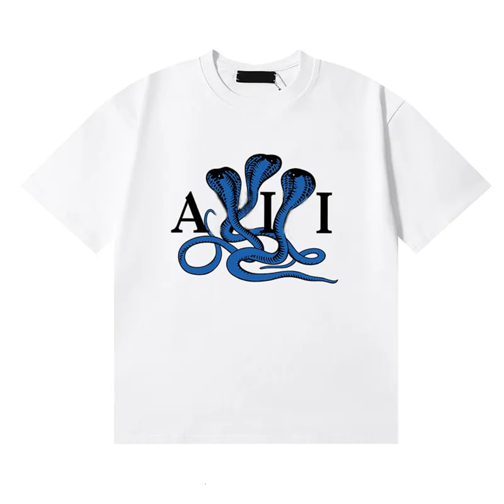Amirishitr Shirt T-shirt en coton de style de mode pour hommes Vintage Designer Casual Tops à manches courtes T Graphic Tee Vêtements Vêtements d