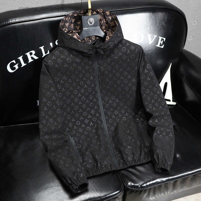 Brand Designer Clothes Lightweight Luxury Spring Casual Hooded Loose Oversized Coat Trendy Mens Jacket