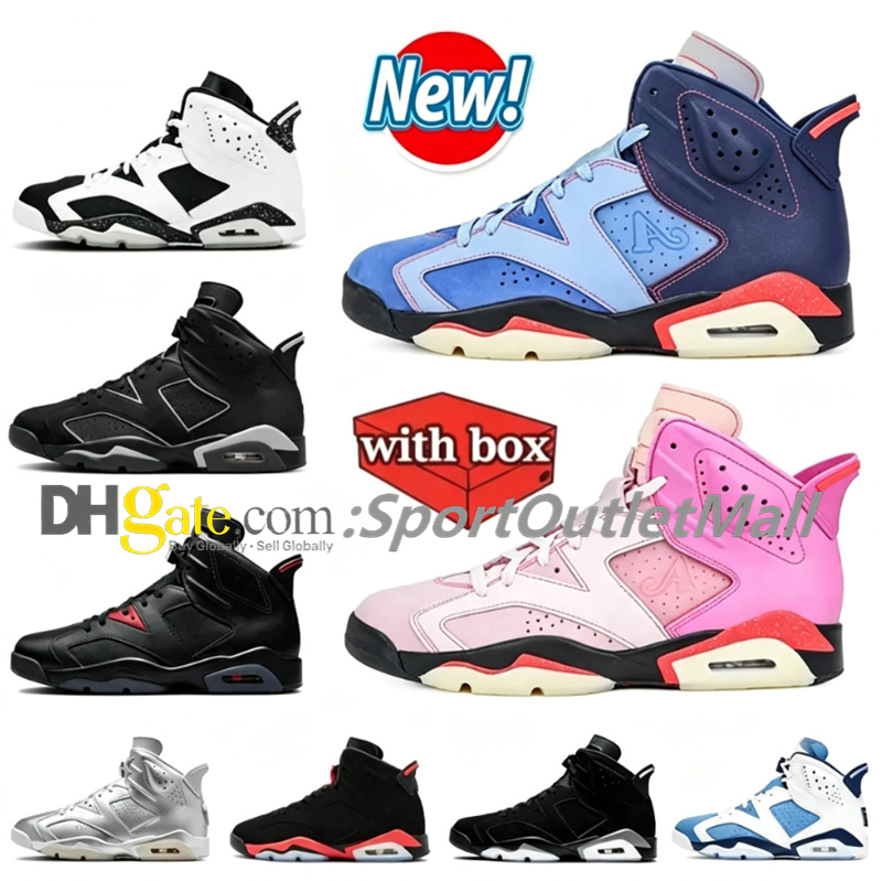 Premio Bin 23 Cap And Gown 6 6s Basketball Shoe Men Gold Hoops Black Cat Reverse Infrared Salesman Fire Red Oreo UNC Maroon Awake NY Toro Bravo Hare
