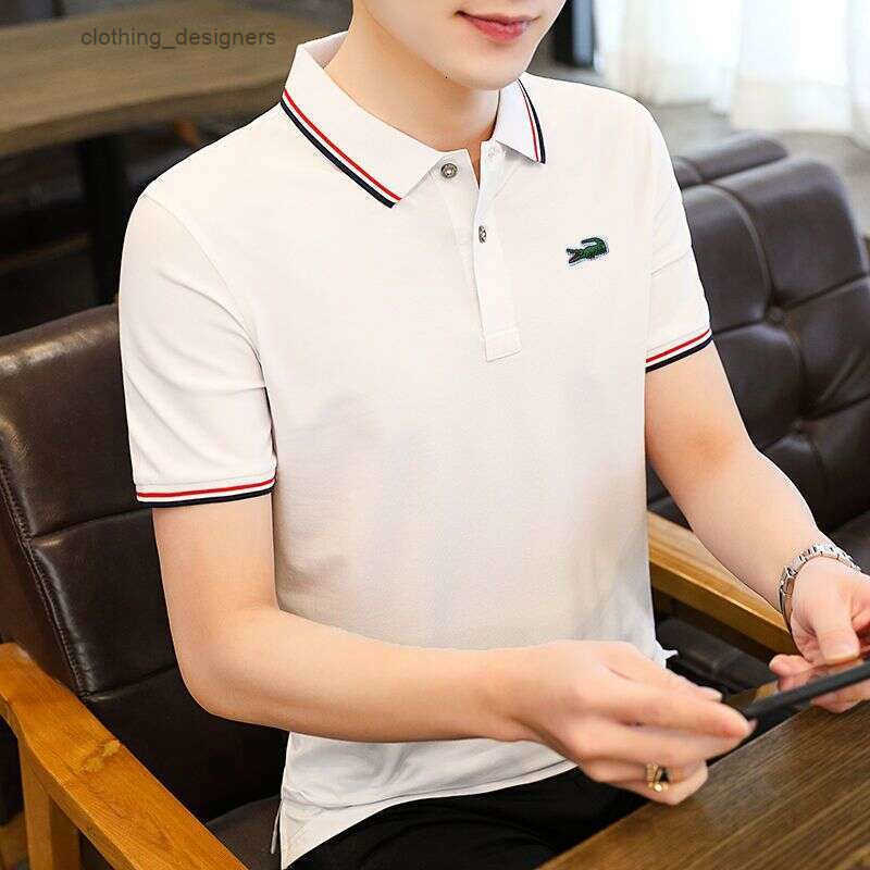 Noble Crocodile Embroidery Summer LANTI KAST Polo Shirt Short Sleeve T-Shirt Trendy Turn-Down Collar Loose Sport Fit designer hoodie Plus Size Youth