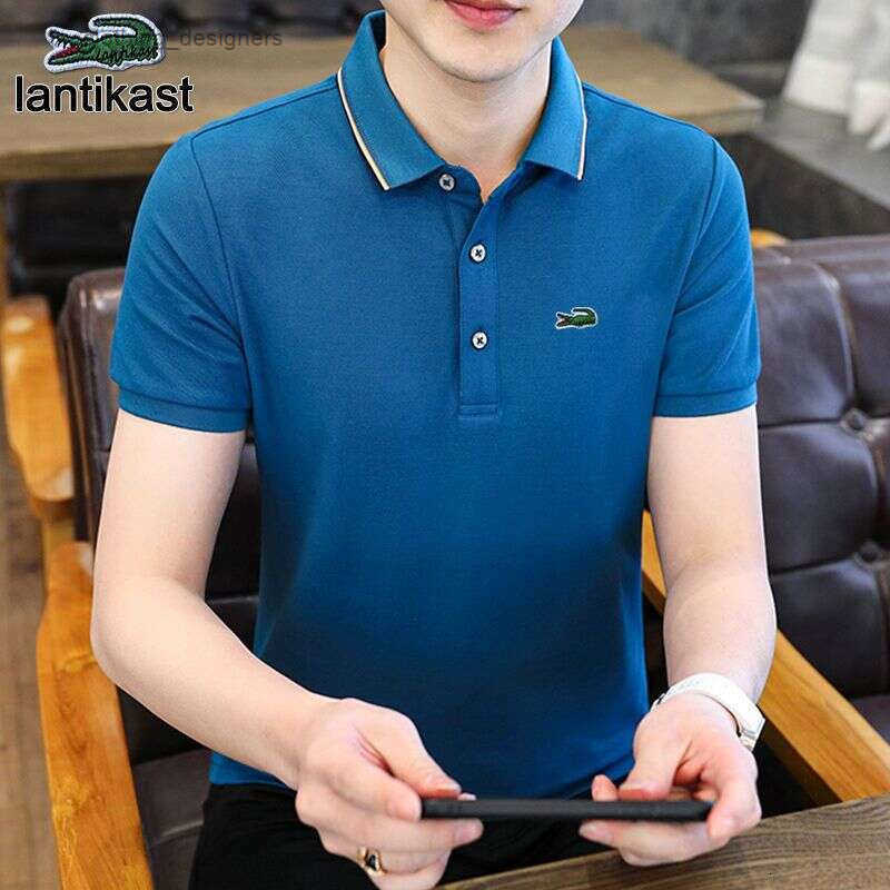 Noble Crocodile 2025 New Embroidered Polo Shirt Mens designer handbag T-Shirt Summer Breathable Turn-Down Collar Business Short Sleeve