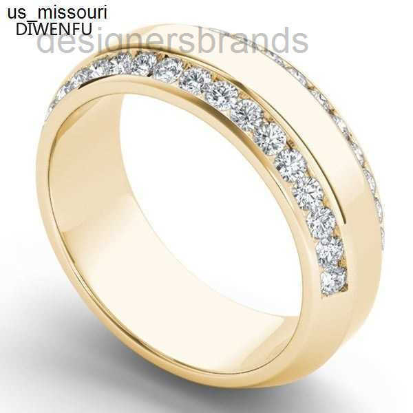 Band Rings Diamond 18k Yellow Gold Wedding Rings for Women Men Classic Bizuteria Anillos De Diamond Gemstone Jewelry Gold Ring Men Gifts J230522