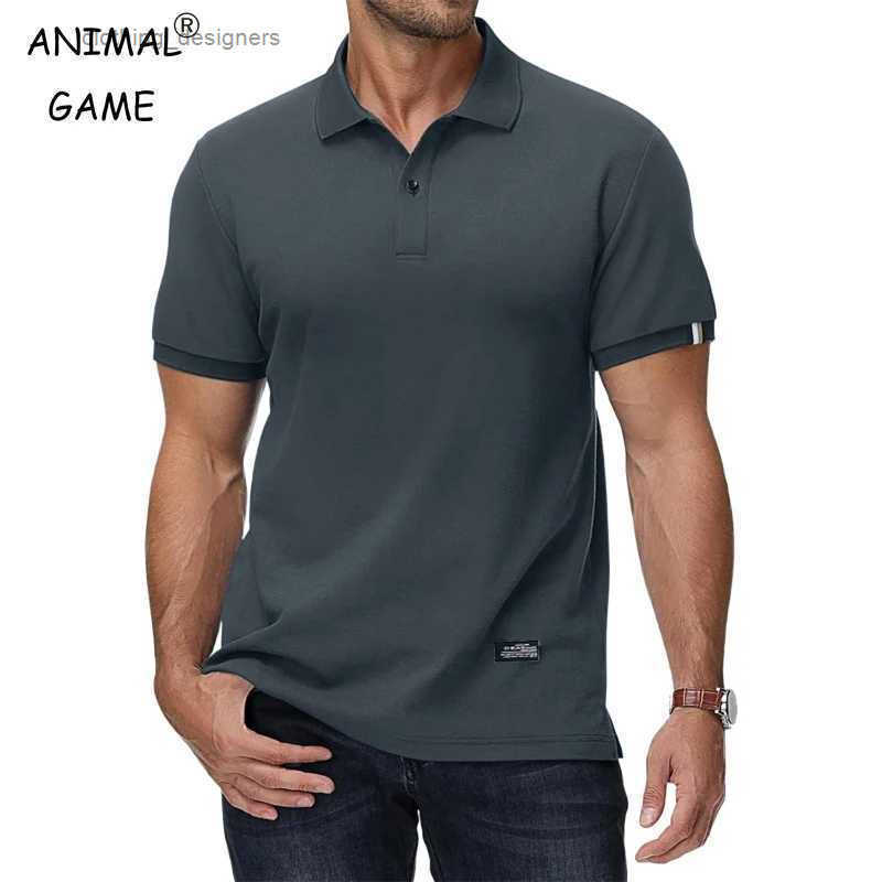 Summer Short Sleeve Mens Button Down T-Shirts Basic Polo Shirt Lightweight Breathable Tshirts Z250509