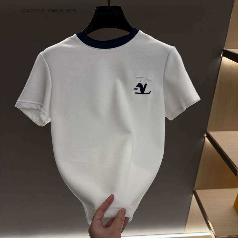 T-Shirts Tees Polos Spring Summer Trendy Fashion Light Luxury Versatile Short Sleeve Daily Outfit Mens Clothing