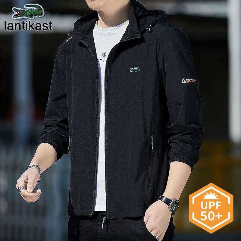 Noble Crocodile Ice Silk Cool Sun Clothing for Men Ultra-thin Breathable Fishing Suit designer handbag UV Protection UPF50 Skin