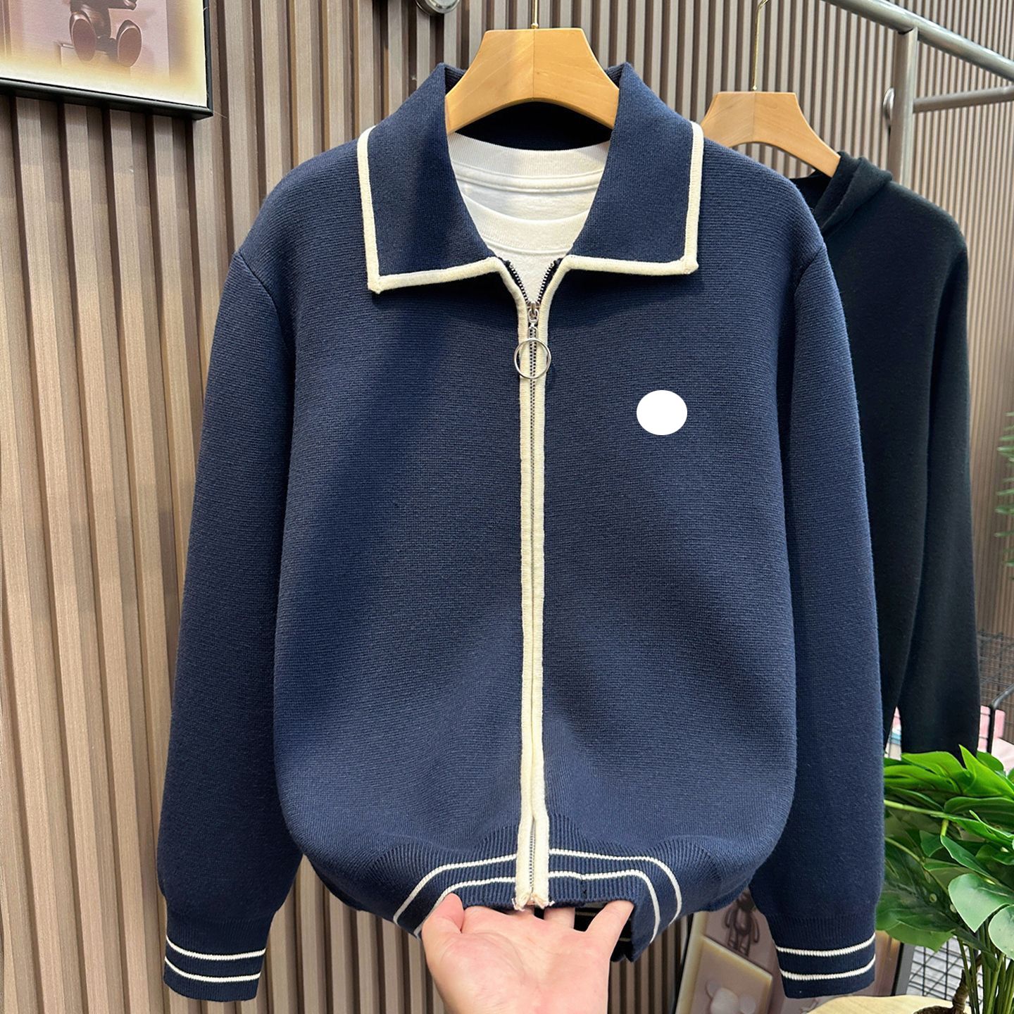 Outdoor Jacket Designer Mens Brand High Quality Trench hooded Coat Knit Cardigan Fashion Sport Coat lapel Embroiderers Womens Fall/Winter clothing c