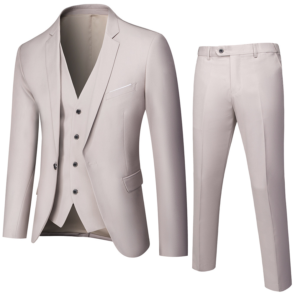 (346) Men's Slim-Fit Business-Casual Suit Set