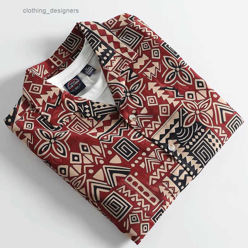 Luxury Brand Designer Clothes Summer New Cuban Collar Floral For Men Outdoor Hawaiian Beach Quick-Dry Baroque Retro Thin Short-Sleeve Shirt