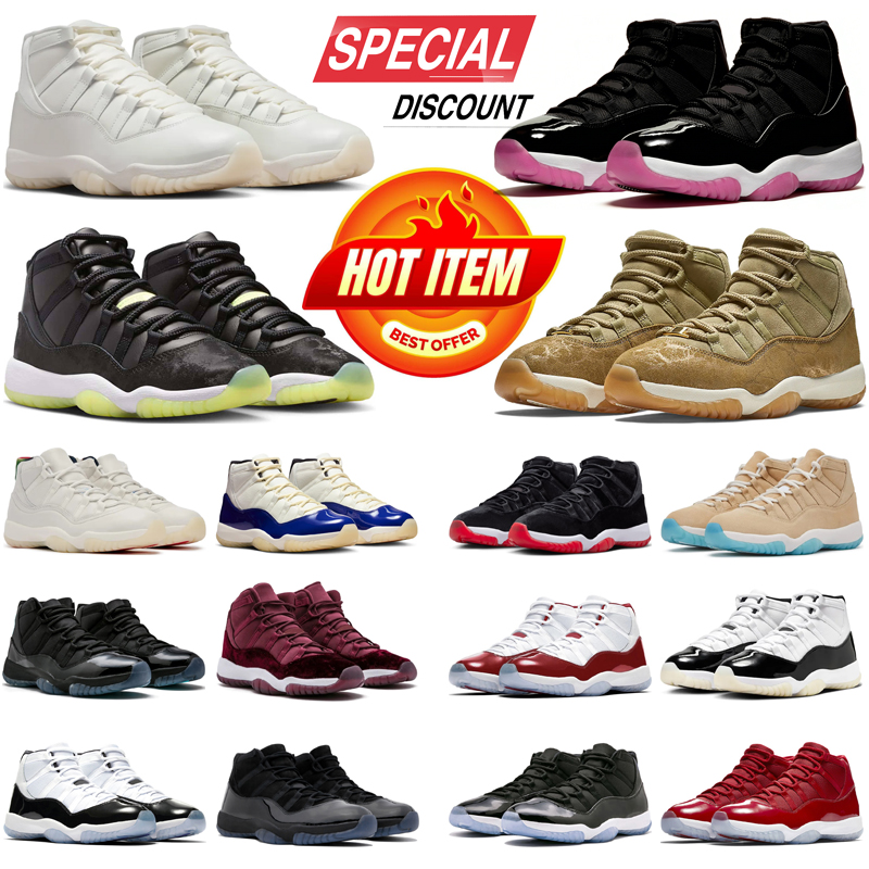 designer sneakers 11s men basketball shoes vintage 11s Legend Blue Military Black Cool Grey outdoor sports shoe mens trainers with box flat bottom